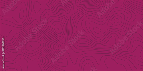 Magnetic fluid ferrofluid texture pattern. Abstract purple background with topographic lines. Vector ripple design for posters. Iridescent metal ink simulation.