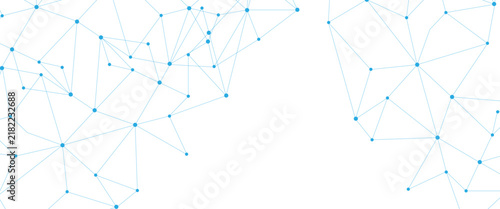 Abstract white blue digital technology futuristic communication high tech concept dots global lines connect network background vectors
