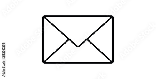 Closed Envelope Outline Icon