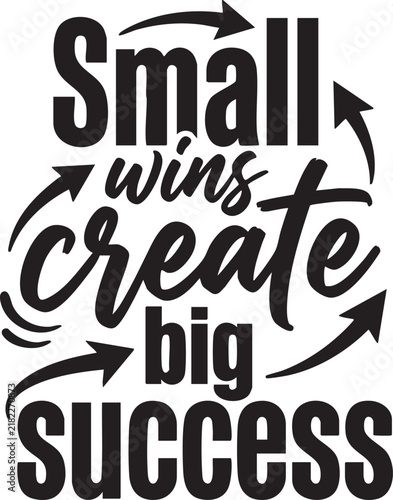 Motivational quote typography 