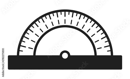 Protractor Geometry Tool Icon