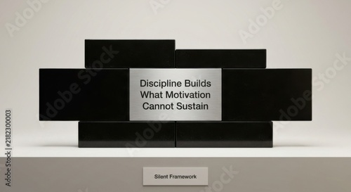 Tapety artystyczne Motivational Quote on Polished Lava Stone Structure