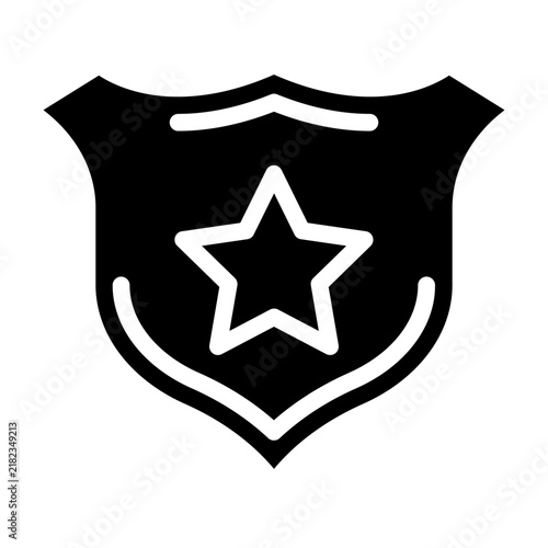 Police Shield Icon Style