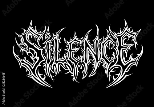 Фотография Brutal GothicBlack Metal and Metalcore Text - SILENCE