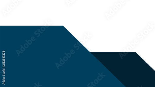 Simple Blue Business Background Template for Presentation.Minimalist Blue Geometric Background with Layered Diagonal Shapes.