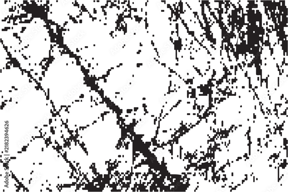 Fototapeta premium Abstract grunge cracked texture overlay with black scratches and distressed rough pattern vector background