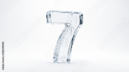Plakat w ramie melting ice cube