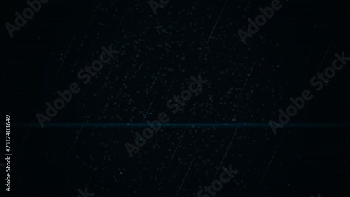 Cybernetic face constructed from glowing blue digital pixels dispersing into particles