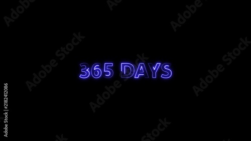 Glowing blue neon 