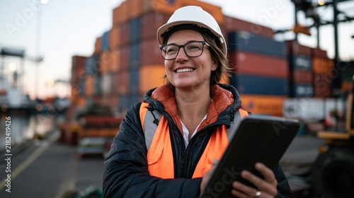 Construction Worker withtablet.