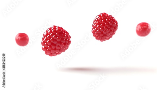 Floating Raspberries