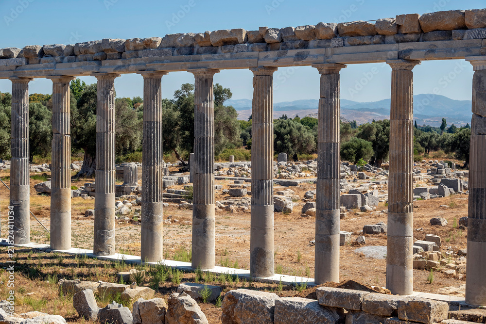Fototapeta premium Teos Ancient City at Sigacik, Seferihisar City, Izmir, Turkey