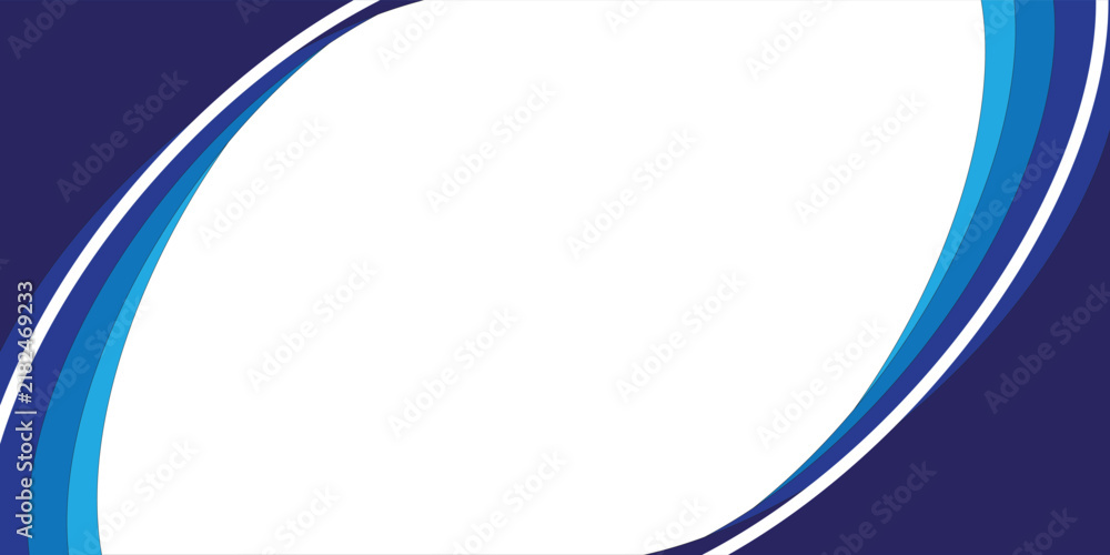 Obraz premium Modern Blue curved gradient border frame Business style for presentation banner Background