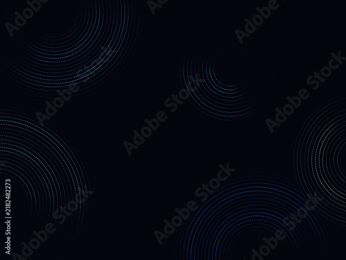 Geometric Abstract Halftone Blobs Vector Background