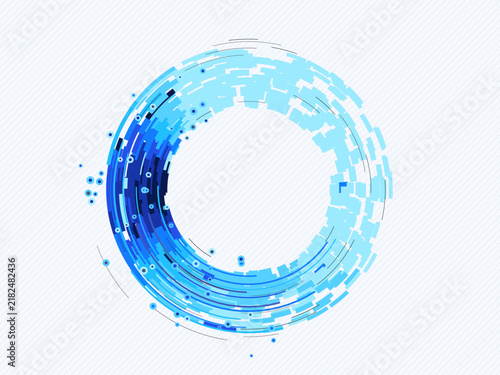 Creative Tech Ring Segments Texture