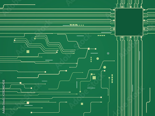 Tech Circuit Board Vector Pattern