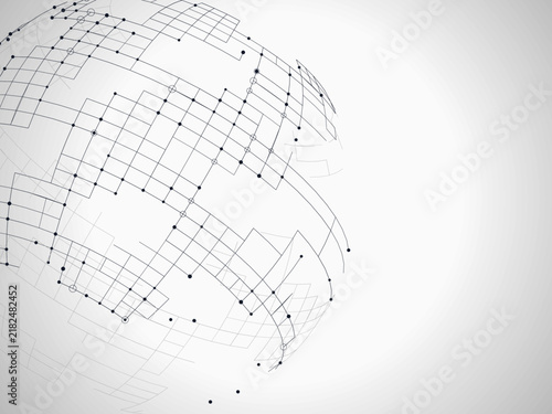 Modern Tech Globe Illustration