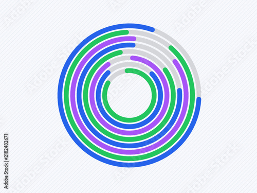 Modern Color Circles Illustration