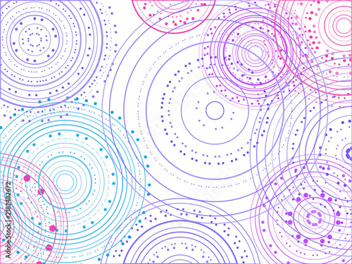 Geometric Concentric Ring Groups Pattern