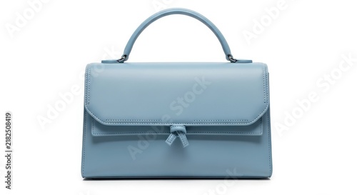 Blue Handbag Isolated On White Background