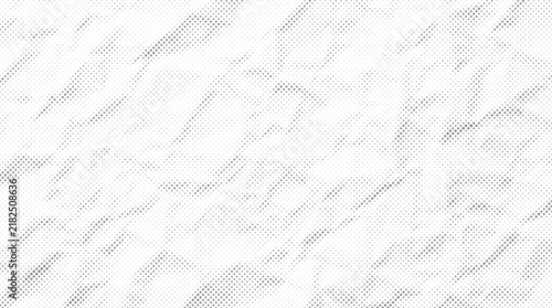 abstract crumpled white paper halftone dot texture pattern seamless background design