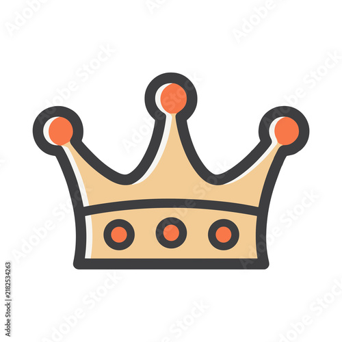 Принти на полотні Crown icon