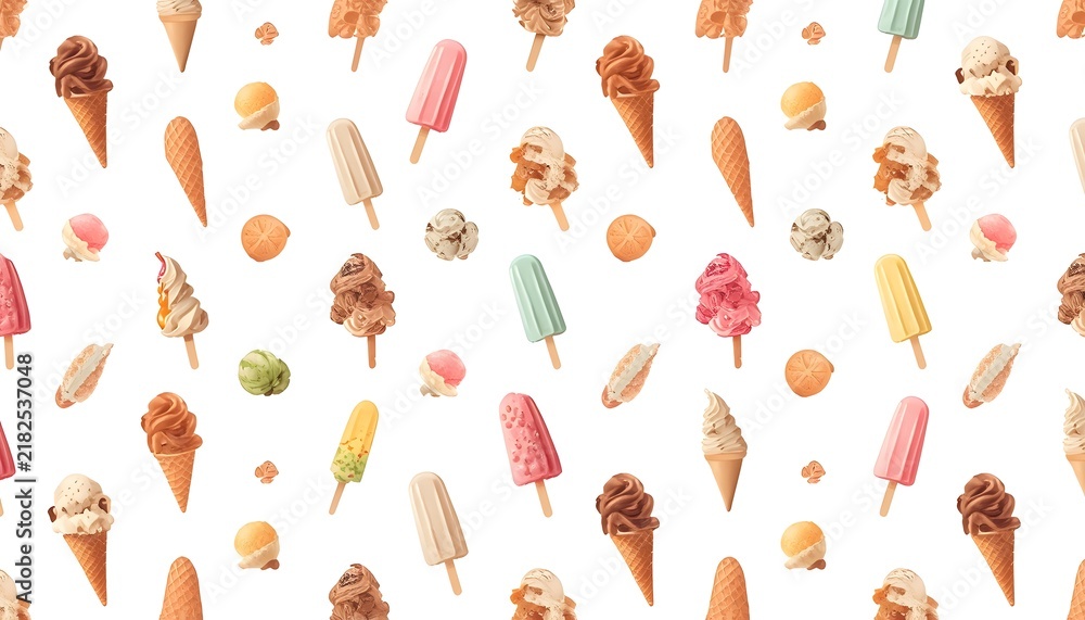 seamless pattern with hand drawn vector illustration