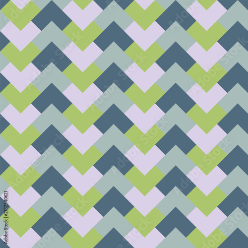 Seamless lavender, grey-blue, mint and lime green pattern