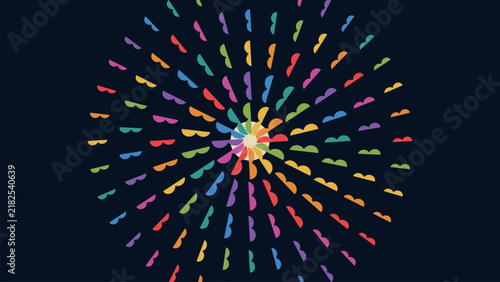 Decorative floral mandala vector illustration with intricate ten petal geometric pattern.
