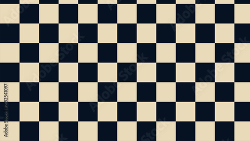 Optical checkerboard pattern with circles, geometric vector background design.