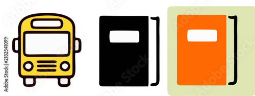 A minimalist black icon of a closed book is displayed on a plain white background.