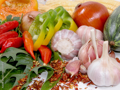 vegetables and spices