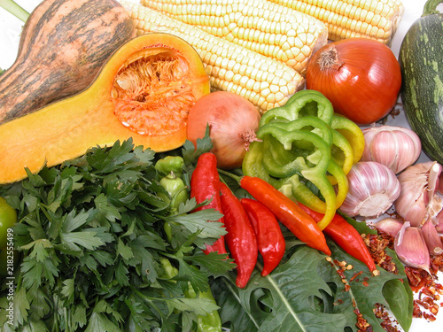 various legumes and vegetables
