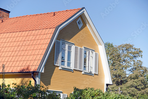Photography yellow house, nacka,swede,nsverige,stockholm,summer