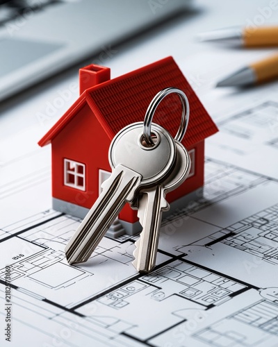 New home keys representing dreams and investment