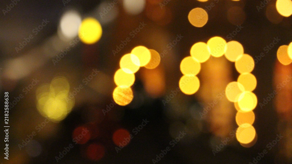 Fototapeta premium christmas lights background