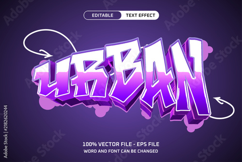 Urban Graffiti Street Art Editable Text Effect