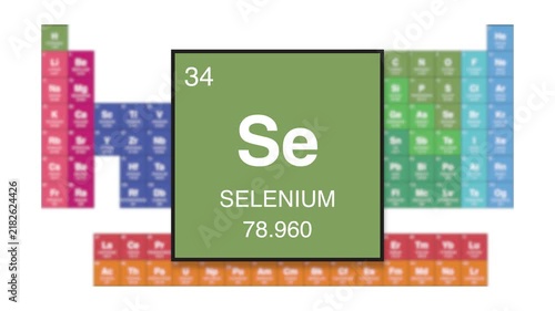Selenium Element 34 of the periodic table motion video