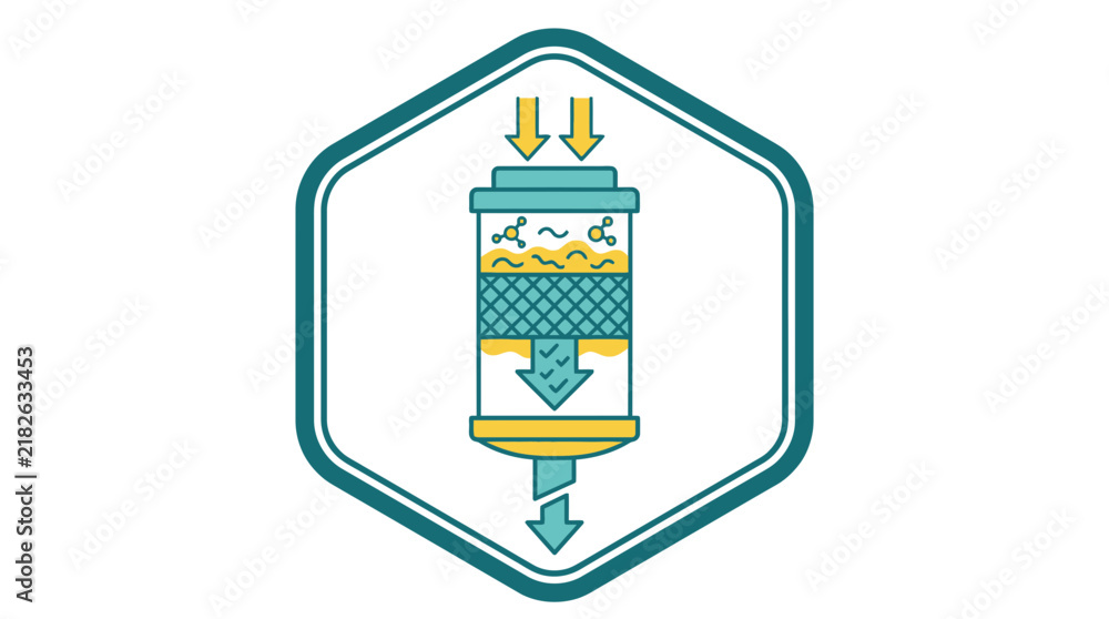 Fototapeta premium Water Filtration System Icon Isolated Transparent Background