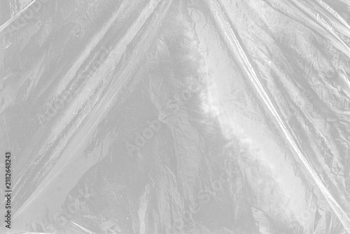 Cuadro en lienzo plastic transparent cellophane bag isolated on transparent png cut-out background