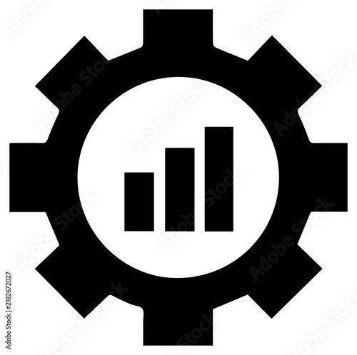 Solid black icon representing user behavior analytics in cybersecurity