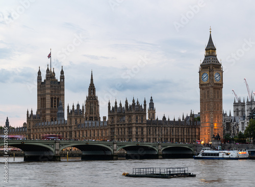 Long exposure of the Houses of Parliament over Westminster Bridge & River Thames in London, England. Taken on the 16th August 2026