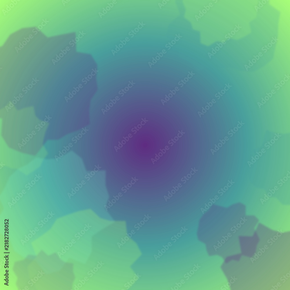 Fototapeta premium Abstract vector background displays soft layered shapes of green, cyan, and purple forming a smooth radial gradient texture ideal for modern web design and creative backdrop presentations.