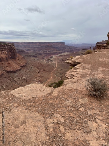 canyonlands national park on overcast day