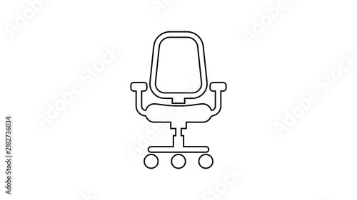 Office Web Icons Animation Set – Business Workplace, Company, Communication and Corporate Animated Icons