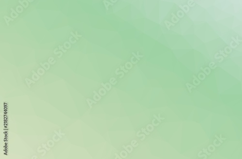 Soft geometric polygon vector background with light green and pastel hues perfect for serene and fresh nature themes.