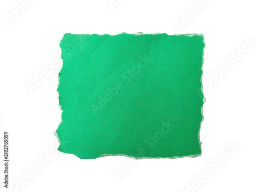 Ripped green paper texture background