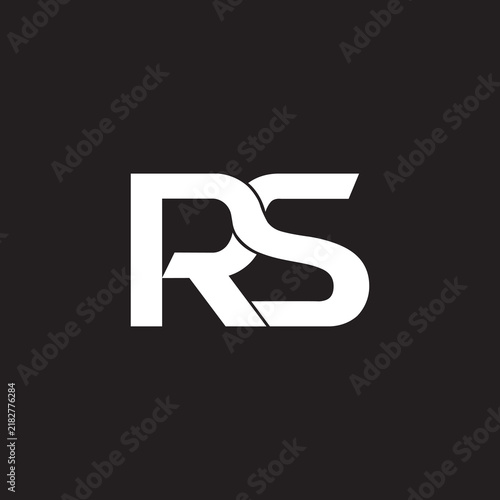 Creative initial letter RS or SR logo vector design template.