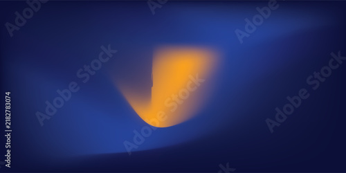Abstract blue and yellow background for text and message design.