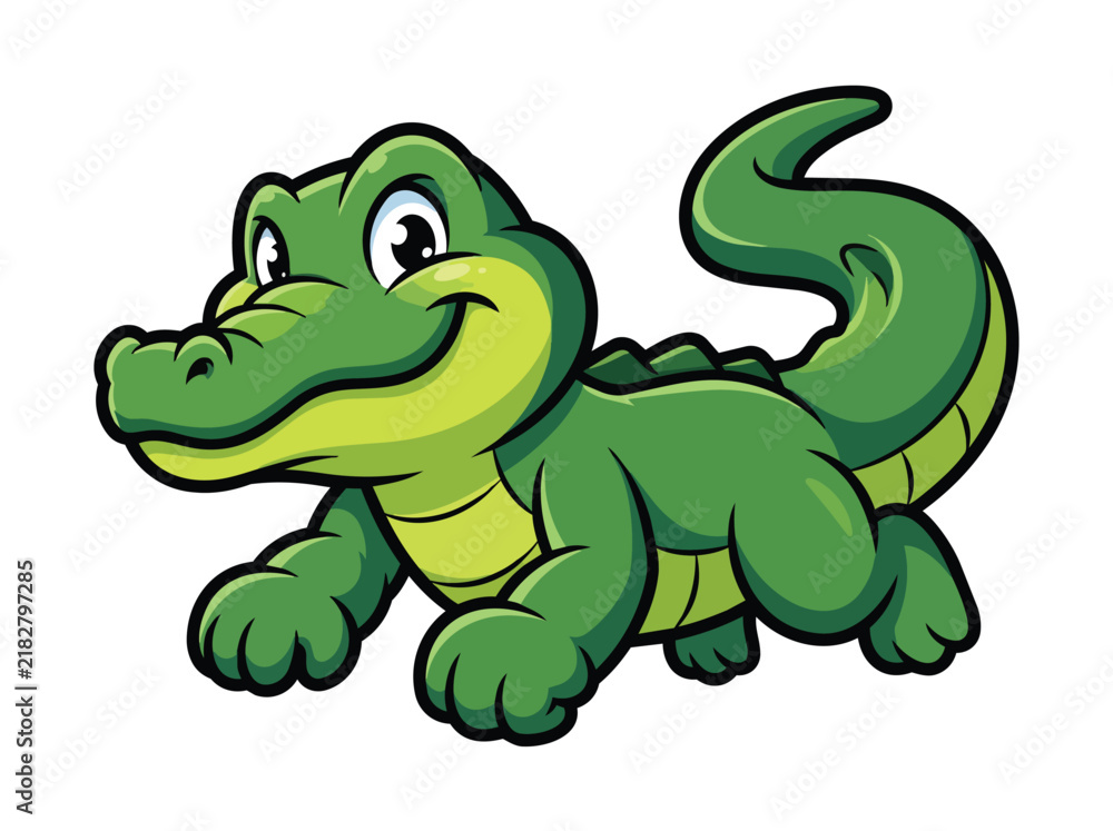 Obraz premium Crocodile cartoon game mascot 202609060408